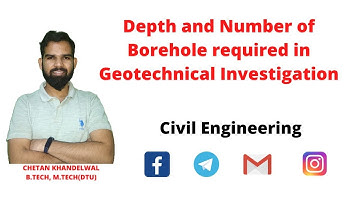 Depth and Number of Borehole required in Geotechnical Investigation