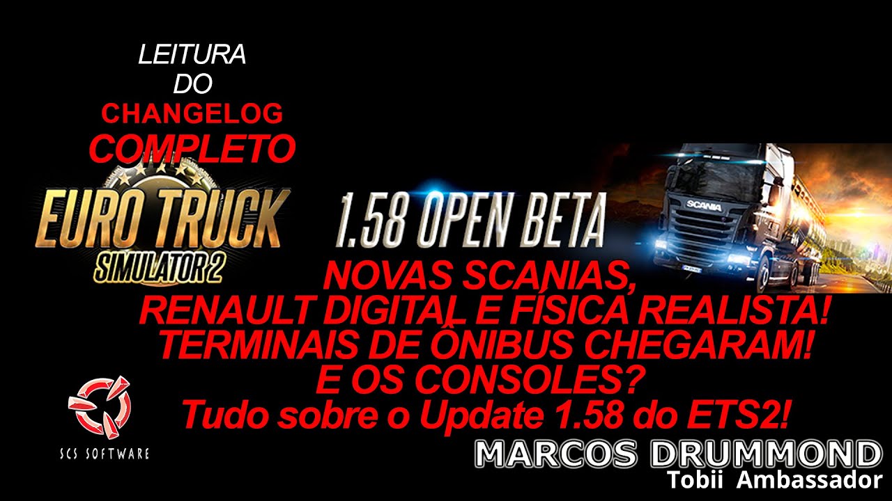 LANÇADA 1.58 OPEN BETA PARA ETS 2: UPDATE NOS TRUCKS, TERMINAIS DE ÔNIBUS, E OS CONSOLES? TUDO AQUI!