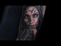 Demoness zombie  tatouage photo ralisme  raliste tattoo dark dmone
