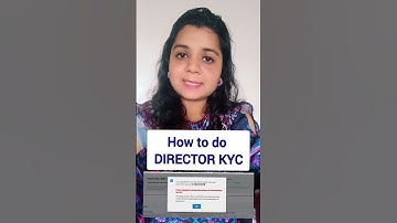 How to Do DIR KYC? Do it before 30 september. Diector KYC #capratibhas #mca #company