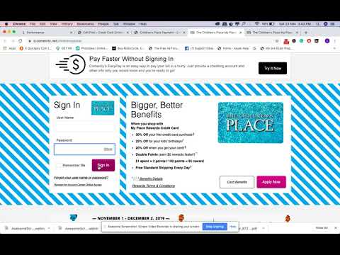 Children's Place Credit Card Login, Payment, Application