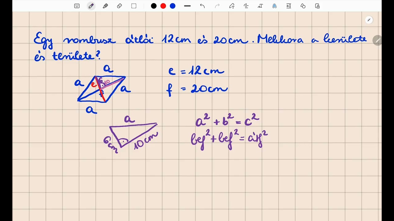 Okos leszek Matekból: Rombusszal pitagorasz-tétel
