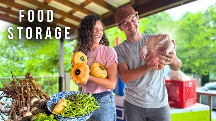 Filling Our Freezer with a YEAR'S WORTH of Homegrown Food