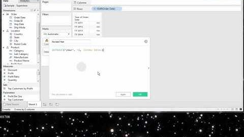 How to Adjust the Fiscal Year Number in Tableau