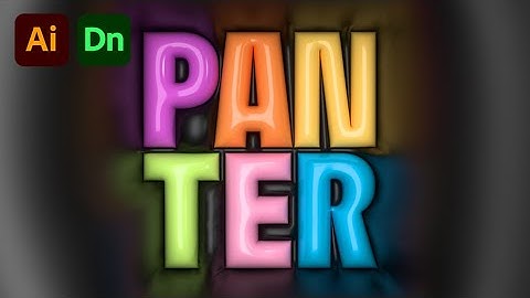 How to Make Realistic Looking 3D Inflated Text in Illustrator and Adobe Dimension Tutorial