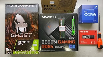 intel Core i7 12700 GIGABYTE B660M GAMING DDR4 GAINWARD GTX1660 Super Gaming PC Build