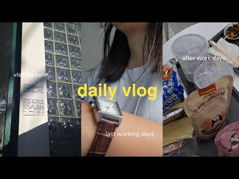 daily vlog | last working days, visiting coffee shops and more 🩷☕