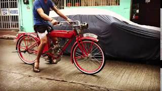 Red 5-6 moped bzkleta handbuilt full size cruiser project for - mr B production