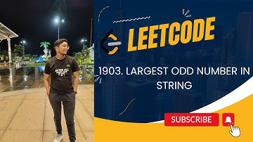1903. Largest Odd Number in String | Leetcode | December Challenge 2023