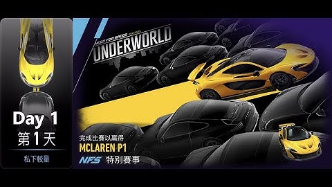Mclaren P1 | underworld | NFS: No Limits | Day 1