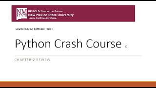 Python Crash Course Chap2