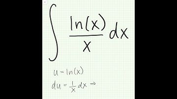 Integral of ln(x)/xdx #math #calculus #usubstitution #integral #naturallog