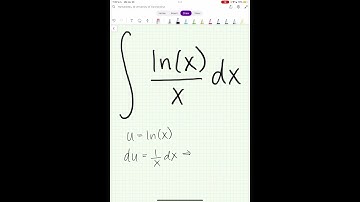 Integral of ln(x)/xdx #math #calculus #usubstitution #integral #naturallog
