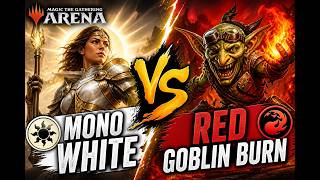 MONO WHITE DESTROYS RED GOBLIN BURN IN 3 MINUTES 😳 | RAGE QUIT INSTANTLY | MTG Arena