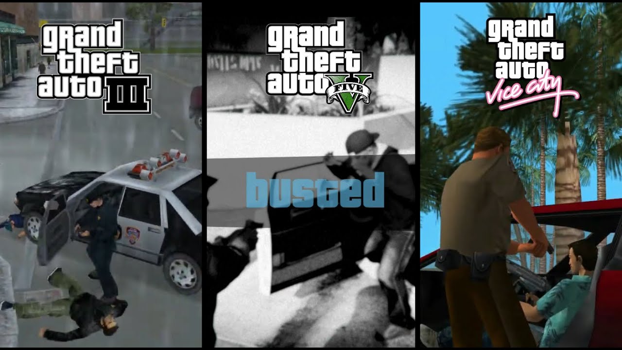 Busted in GTA Games