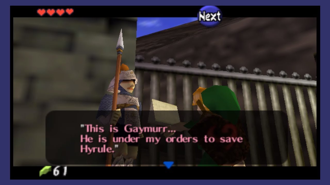 [NO COMMENTARY] The Legend of Zelda Ocarina of Time Saria's Song and