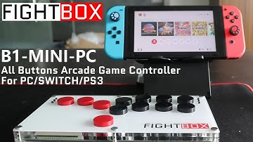 FightBox B1-MINI-PC All Buttons Game Controller Playing Street Fighter II On Nintendo Switch