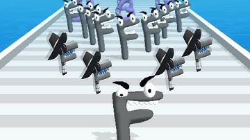 Alphabet run ABC letter go Gameplay walkthrough Android,iOS part 2 abcdefghijklmnopqrstuvwxyz