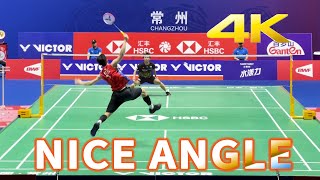 [4K60FPS] NICE ANGLE | Lee Zii Jia vs Kodai Naraoka  2023 China Open  Highlights