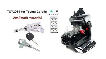 LISHI + 2M2 Tank CNC Deocode & Cut Toyota Corolla TOY2014 Tutorial