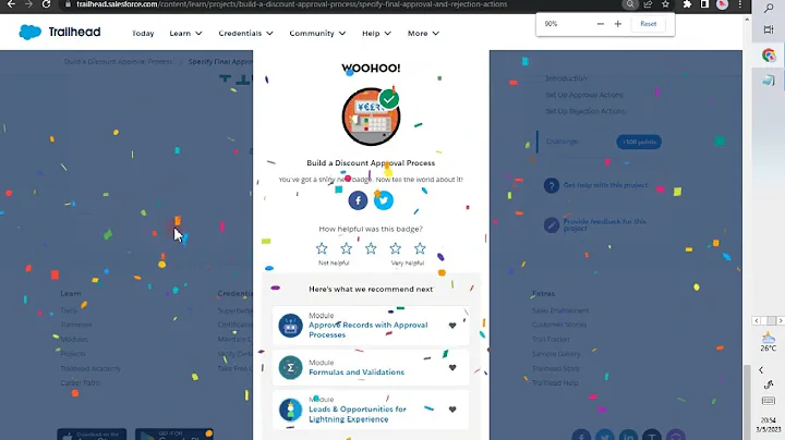 Specify Final Approval and Rejection Actions | Build a Discount Approval Process