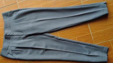 Hướng dẫn cắt Quần baggy nữ hai ly thân trước /Quần baggy nữ phom dáng trẻ phù hợp với mọi lứa tuổi