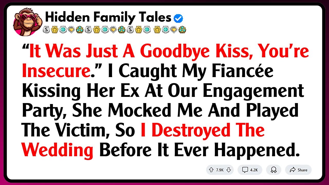 “It Was Just A Goodbye Kiss, You're Insecure.” I Caught My Fiancée Kissing Her Ex At Our...