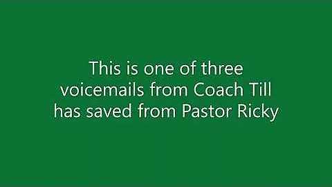 Reverend Ricky Jacobs Last Prayer