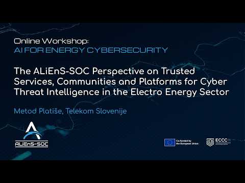 3 WS AI for Energy Cybersecurity 2: ALiEnS-SOC Perspective on Trusted CTI in the Energy Sector