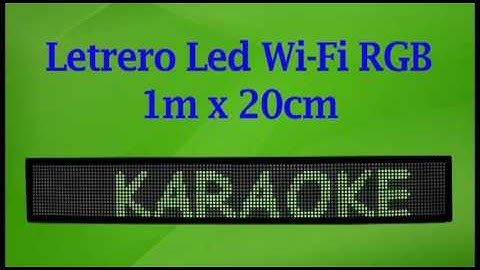 Letrero Led RGB con WiFi