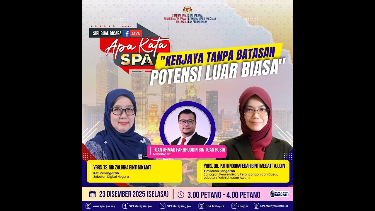 APA KATA SPA : KERJAYA TANPA BATASAN, POTENSI LUAR BIASA