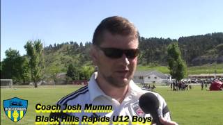 Coach Josh Mumm of @BHRapids U12 Boys @SDYouthSoccer