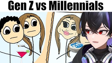 Casually Explained Gen Z vs Millennials Reaction