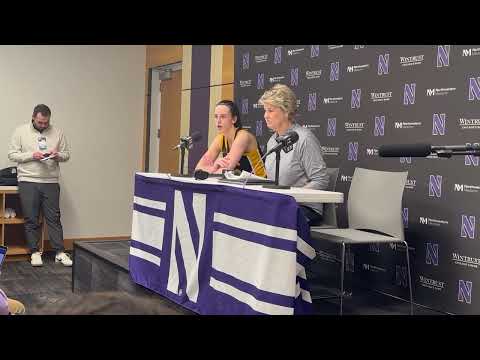 Hear from Caitlin Clark and Lisa Bluder after Iowa's win over Northwestern