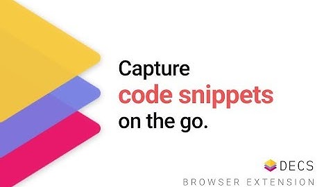 DECS - Chrome Extension DEMO