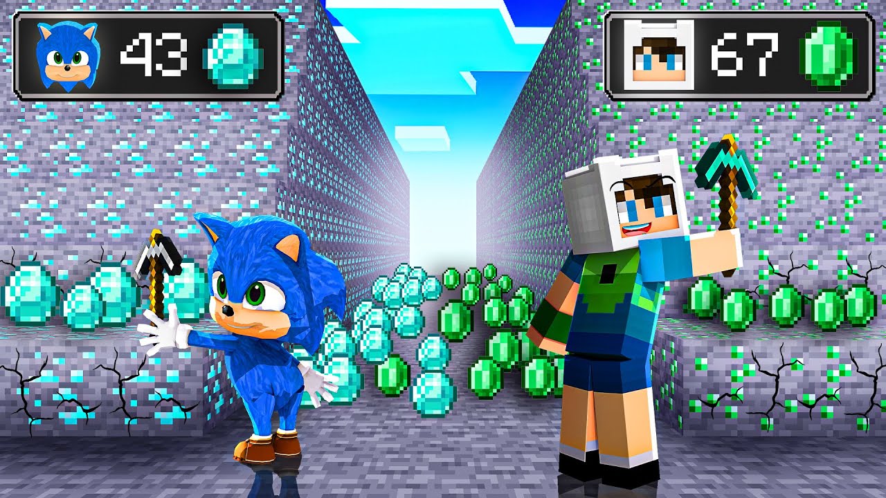 ELMAS BEBEK SONİC VS ZÜMRÜT ENES MADEN SAVAŞI 😱 Minecraft