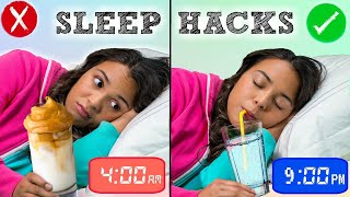 How to Fall Asleep FAST When You CAN’T Sleep! 10 Sleep Life Hacks!