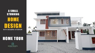 ആരും കൊതിക്കുന്ന ഇരുനില വീട് 😍😍| 4 BHK Trending Home Tour Malayalam | George concepts