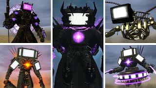 DISINFECTED WATCHMAN OF DOOM vs ALL STRONGEST TITAN TV MAN VERSIONS! – Skibidi Toilet Garry's Mod