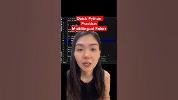 Quick Python Practice: Create Your Own Multilingual Robots #coding #python #computing #olevel