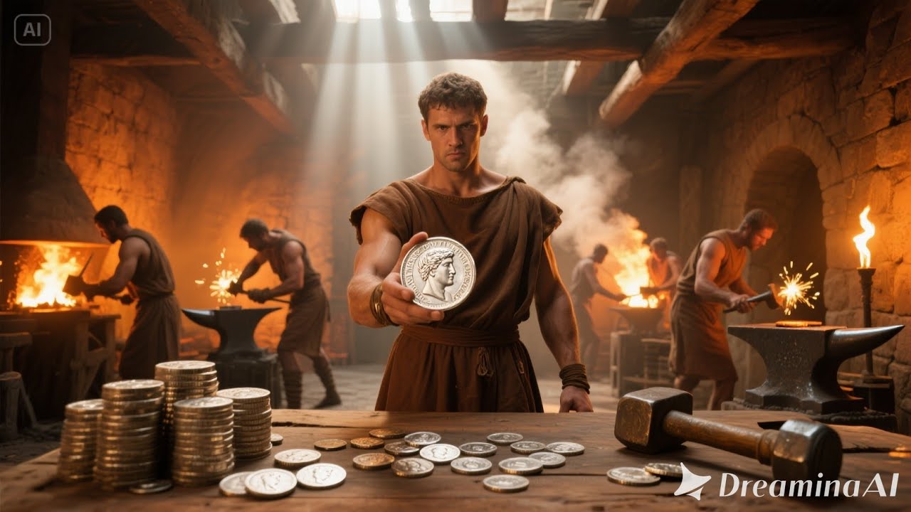 Inside the Ancient Roman Mint: How Denarius Coins Were Struck (Full Process)