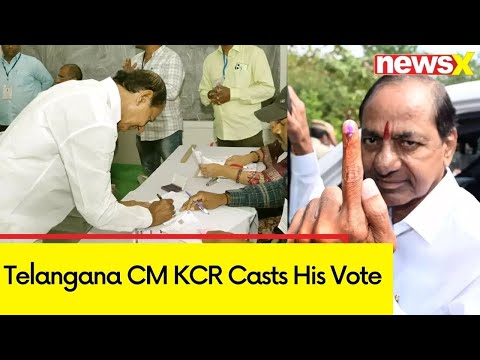 Telangana Poll Updates 2023 | CM KCR Casts His Vote | NewsX - NEWSXLIVE