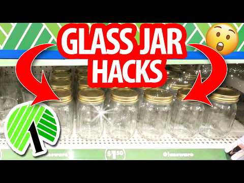 😮the Genius New Ways People Are Using Dollar Tree Glass Jars!! Diys, Hacks & Organization!