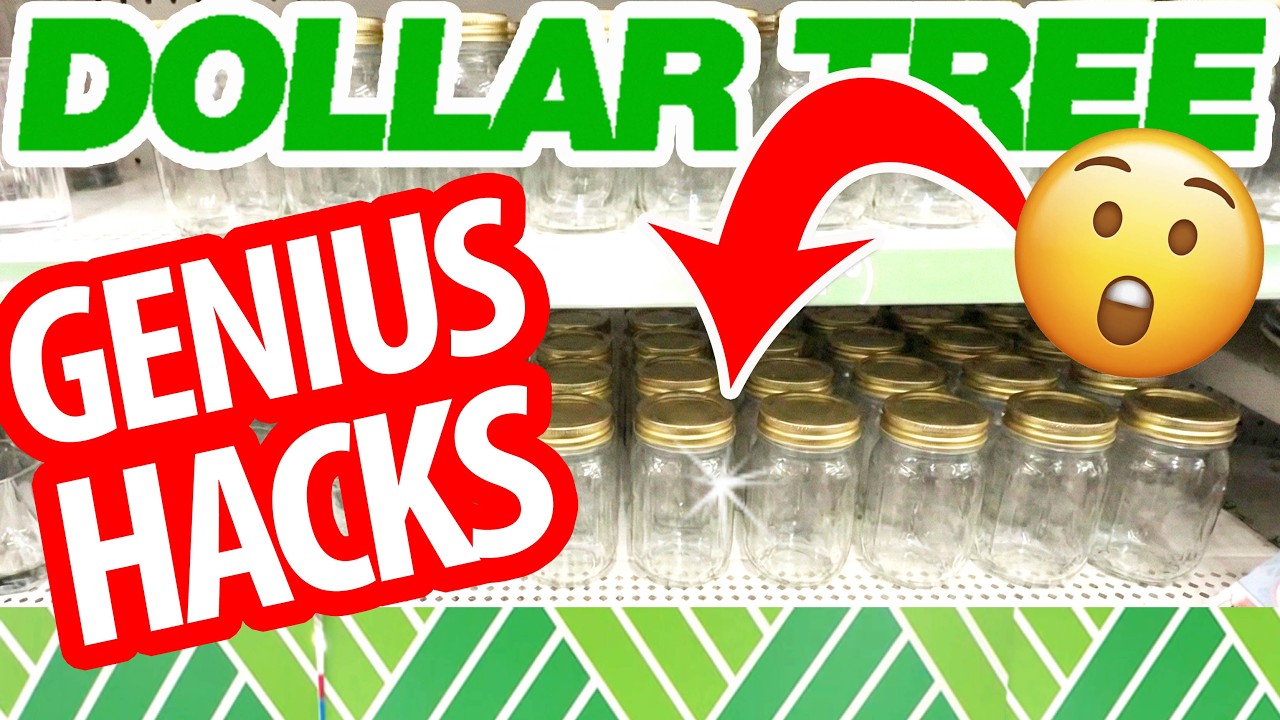 😮The GENIUS new ways people are using DOLLAR TREE glass jars!! DIYs, HACKS & ORGANIZATION!