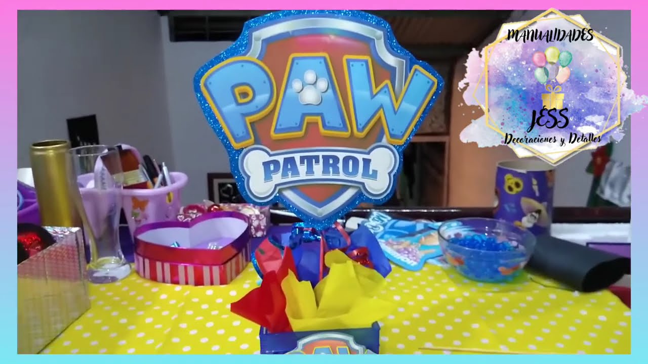 Centro de Mesa de Paw Patrol