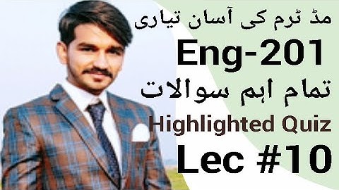 Eng201 Lecture 10|Vu short lectures by Amir|midterm preparation|CStudy with Amir