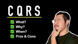 CQRS Explained in 4 Mins | What is CQRS? Pros &amp; Cons