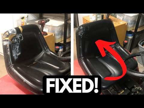 How I Repaired My Lawn Mower Seat! 