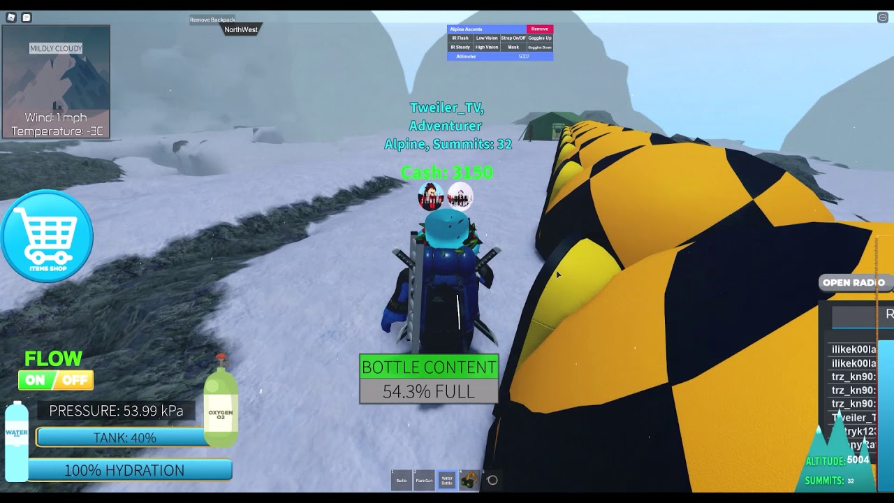My 33th Summit Mount Everest Climbing Roleplay Roblox Youtube - mt everest climbing roleplay roblox