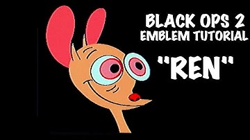 Black ops 2 emblem tutorial Ren from Ren and Stimpy